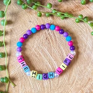 The High Life | Mac Miller Inspired Beaded Bracelet | Elastic Stretch Fit
